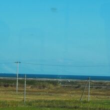 太平洋が見える区間も