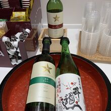 日本酒とワインもありました