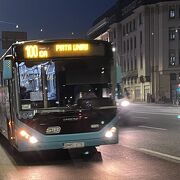 市内まではバス（100番に変更）も電車も便利。