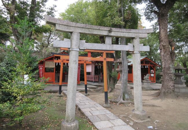 祠の左右には小さな狐像が鎮座しており、稲荷神社らしい雰囲気が十分でした。