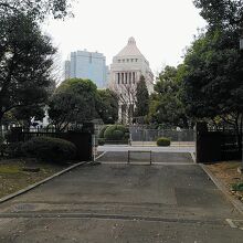 公園内からの国会議事堂