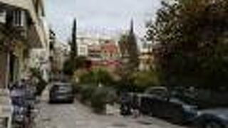 アクロポリスの麓の散歩道