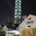 ここから見る夜の台北１０１はきれいだった