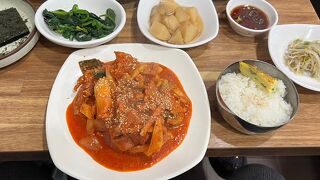韓国家庭料理、安くて美味しい