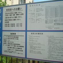 小林公園足湯の看板