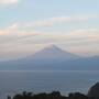 露天風呂から富士山