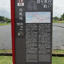 決戦地の説明板