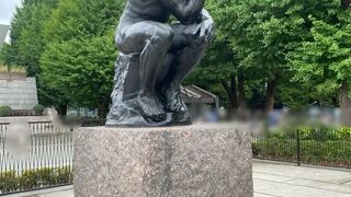 オーギュスト・ロダンの屋外展示が多い