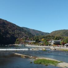 嵐山と小倉山とのコラボレーション