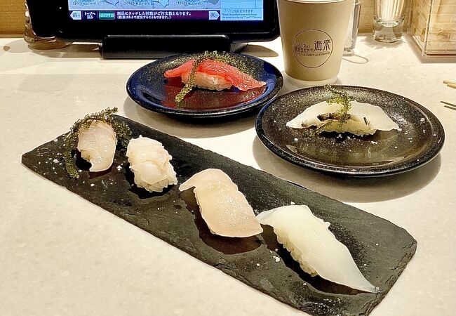 「琉球回転寿司 海來」那覇空港でリーズナブルに沖縄県産魚が食べられます♪