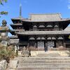 念願の法隆寺。年末は空いてました。