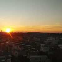 部屋からの朝日