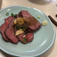 サービスのローストビーフ。美味しかったです。