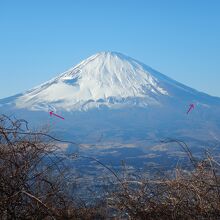 足柄城址からの途中、猪鼻砦跡からも見事な富士山を望めます