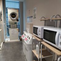 コインランドリーと電子レンジ