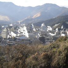 湯けむり展望台より