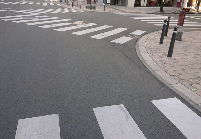 豊橋駅付近の、商業が盛んな通り。