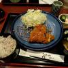 安定のとんかつで夕食を