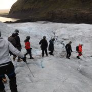 氷河ハイキングは天気次第