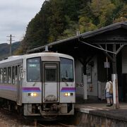 昭和の時代を思わせる駅