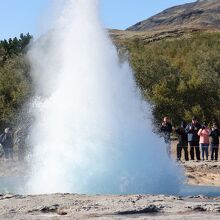 ストロックル間欠泉の噴出