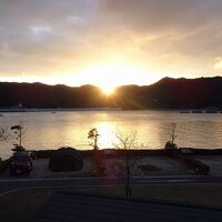 休暇村から眺めた朝陽