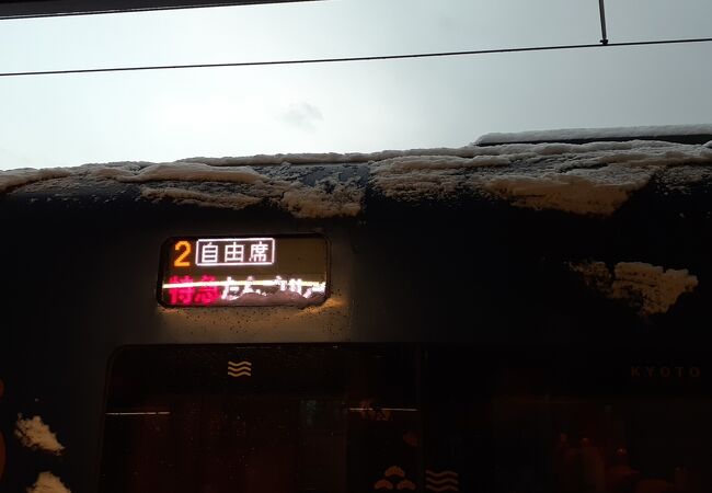 2022年12月18日の天橋立16時49分発特急だんごリレー６号福知山行きの様子について