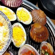ソウル市内で海鮮BBQ