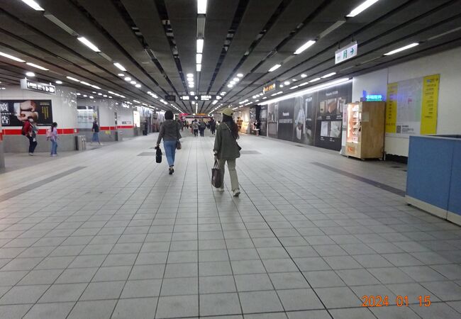この駅で降りて高鉄左営駅に向かったのですが、地下道を長く歩いたという印象が残っています。