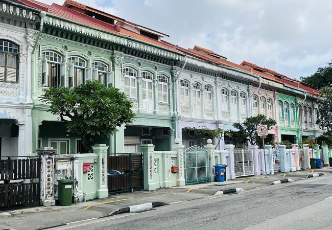 プラナカンハウスがある通り／シンガポール　カトン