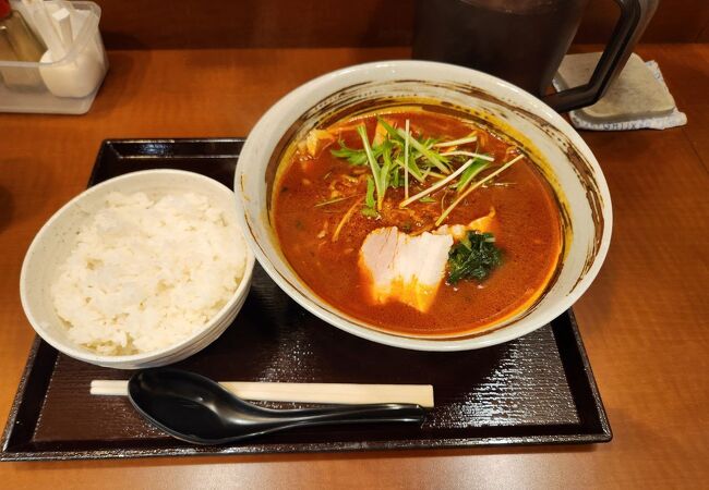 行者にんにくの入ったラーメン。少し甘口でした