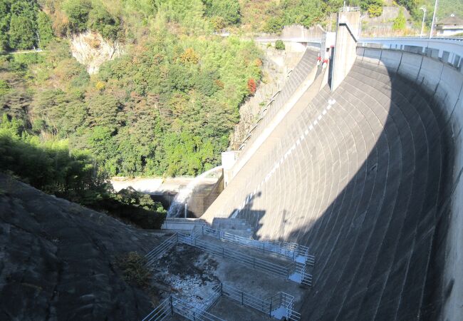 石手川ダムと白鷺湖がハイライト