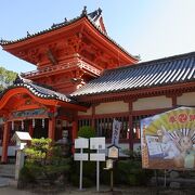 町の眺望が楽しめる八幡様　～　伊佐爾波神社