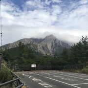 桜島アイランドビューバスで向かって、目の前で北岳を見れました