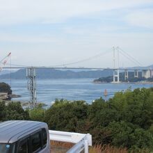 来島海峡サービスエリアからも見えます