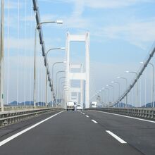 来島海峡大橋からも素敵な光景を見られます