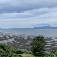 御輿来海岸干潟景勝の地