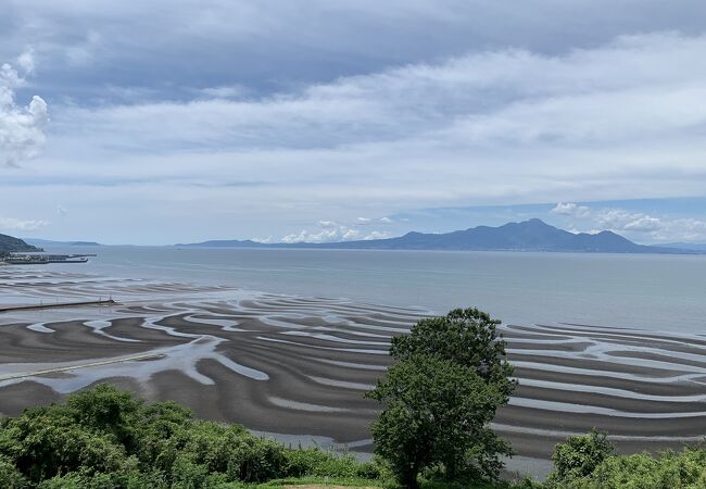 御輿来海岸干潟景勝の地