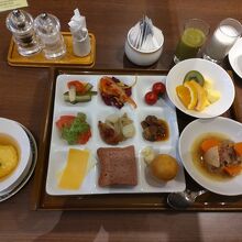 ガーデンカフェの朝食ビュッフェ。卵料理オススメ