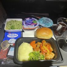 往路の機内食