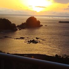 宿毛湾に沈む夕日