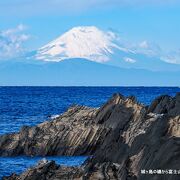 相模湾越しの富士山が綺麗でした