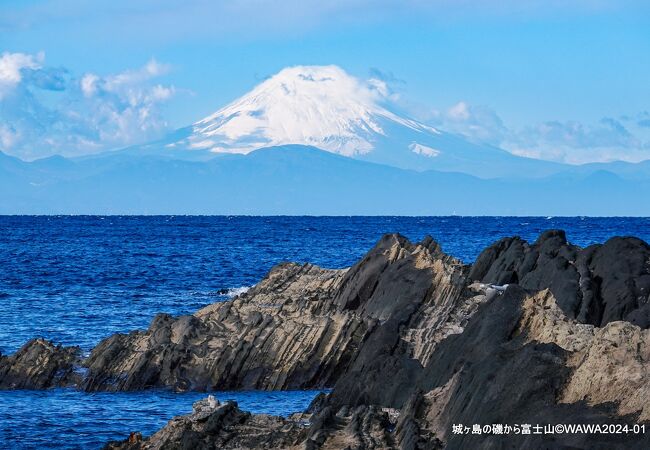 相模湾越しの富士山が綺麗でした