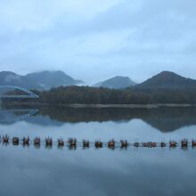 「青野ダム」によって形成されたダム湖は「千丈寺湖」