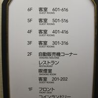 エレベーター内の案内