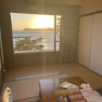 夕焼けもロマンチック。