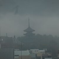 ホテル日航奈良からの眺め興福寺五重塔