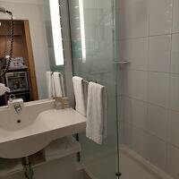 バスルームは狭くシャワーブースのみ