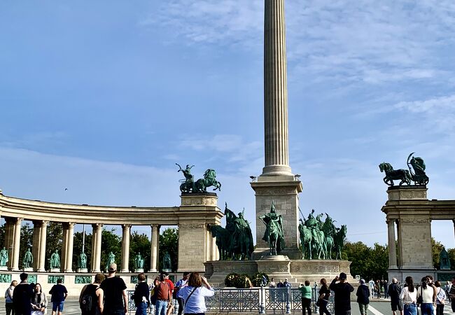ハンガリー建国1000年を記念して建設された広場