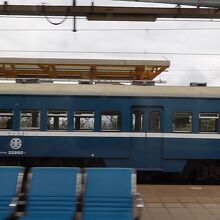 南廻線金崙駅に停車中の団体観光列車”藍皮解憂号”